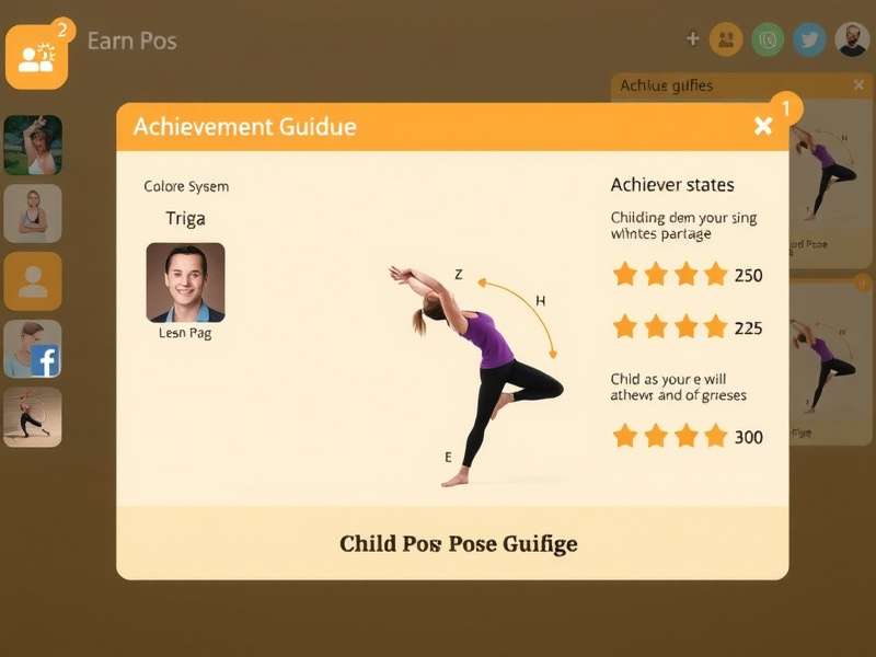 Child Pose Expert achievement system and progress tracking